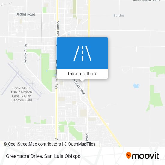 Greenacre Drive map