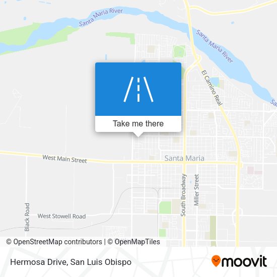 Hermosa Drive map