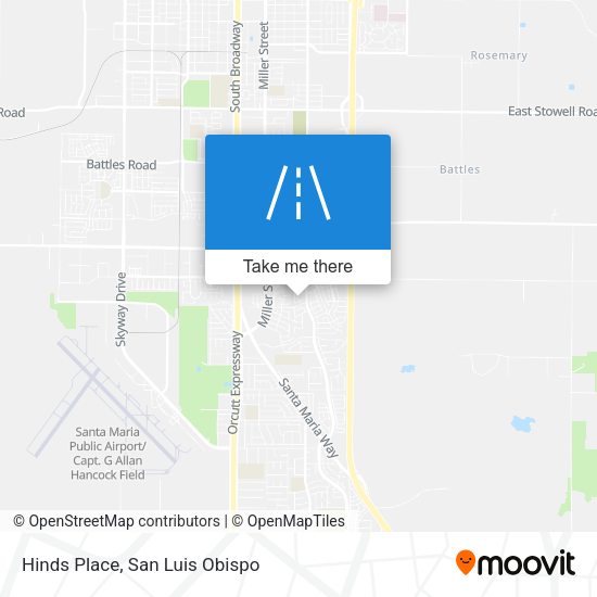 Hinds Place map