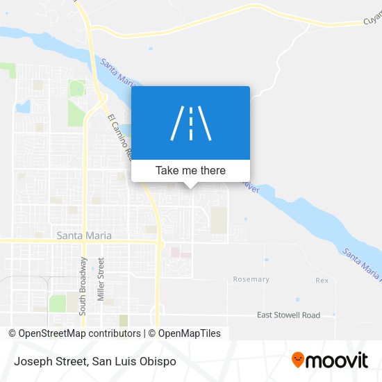 Mapa de Joseph Street