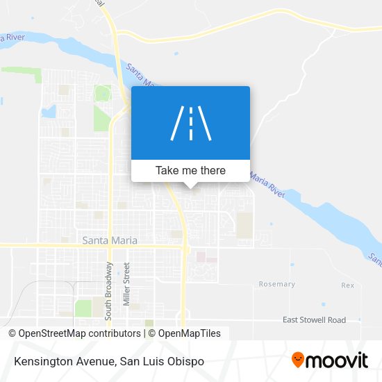 Kensington Avenue map