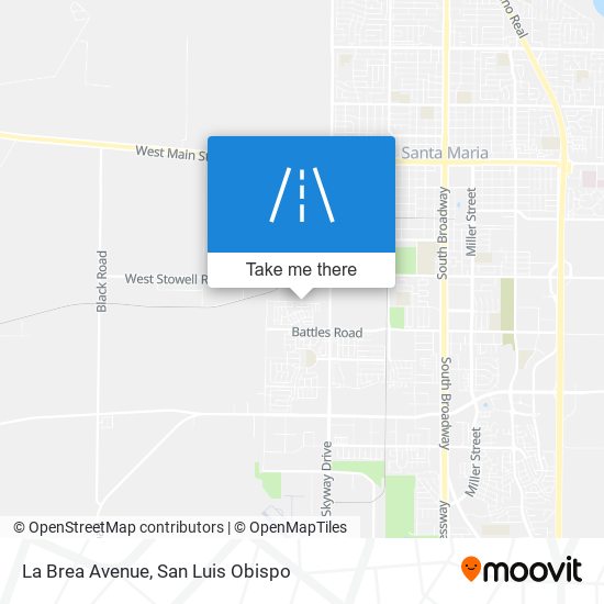 La Brea Avenue map