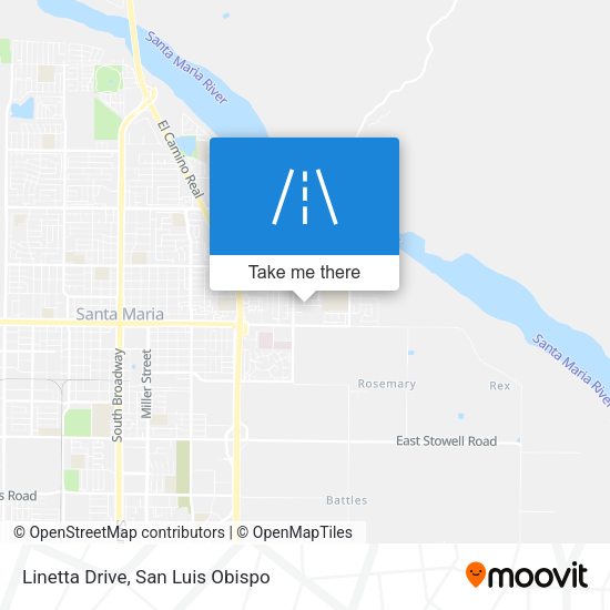 Linetta Drive map