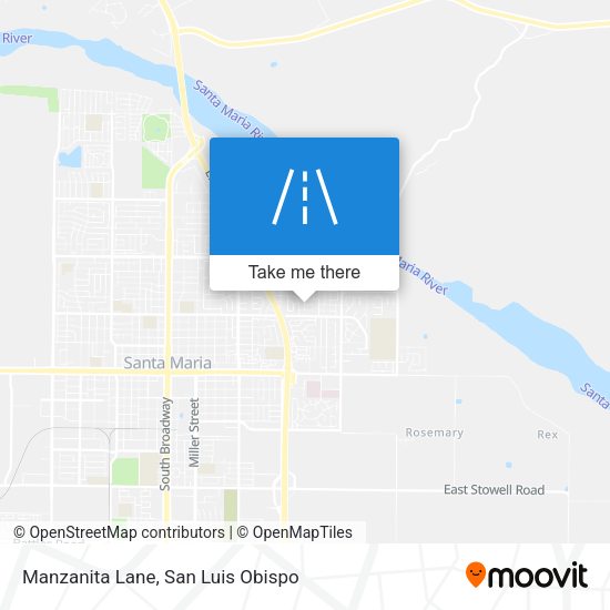 Manzanita Lane map