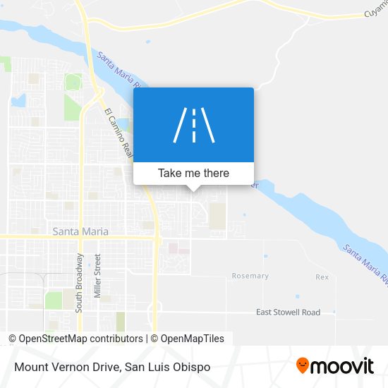 Mapa de Mount Vernon Drive
