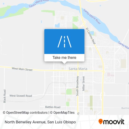 North Benwiley Avenue map