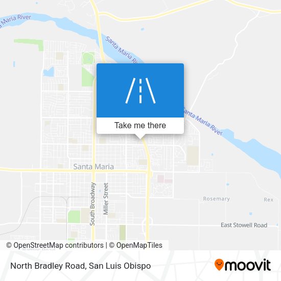North Bradley Road map