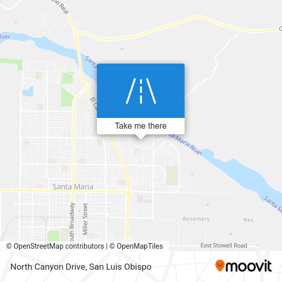North Canyon Drive map