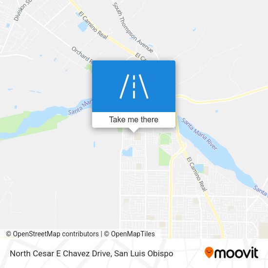 North Cesar E Chavez Drive map