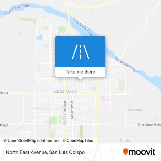 Mapa de North East Avenue