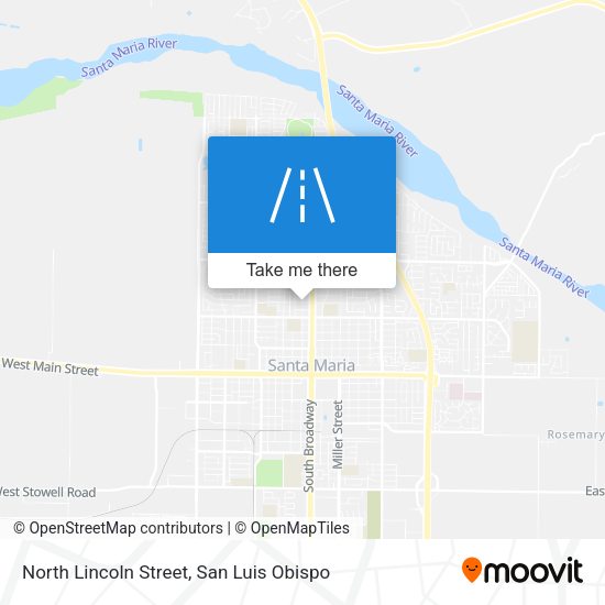 North Lincoln Street map
