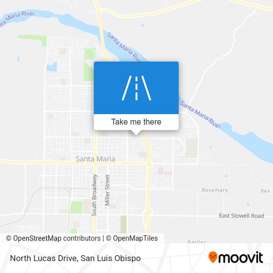 North Lucas Drive map