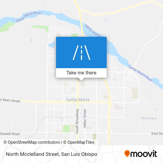 North Mcclelland Street map