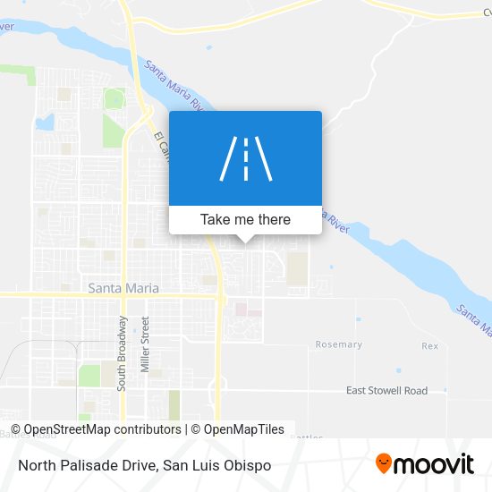 North Palisade Drive map