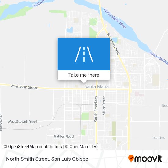 North Smith Street map