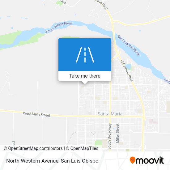Mapa de North Western Avenue