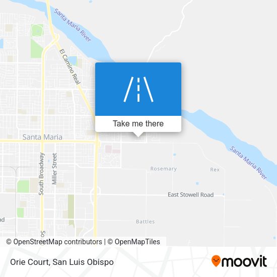 Orie Court map
