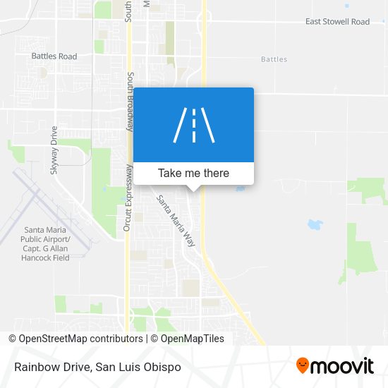 Rainbow Drive map