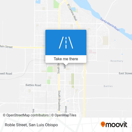 Roble Street map