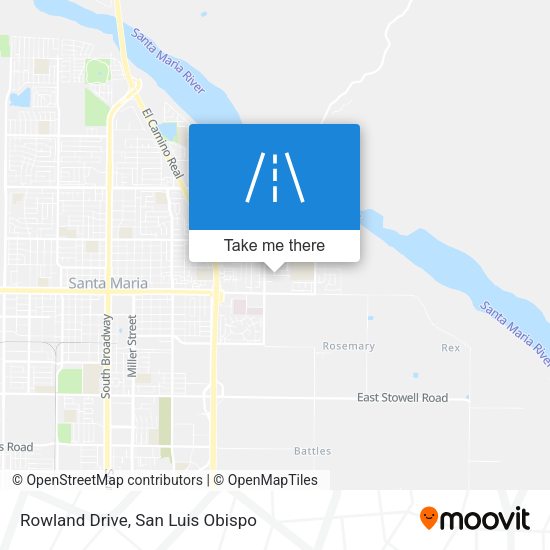 Rowland Drive map