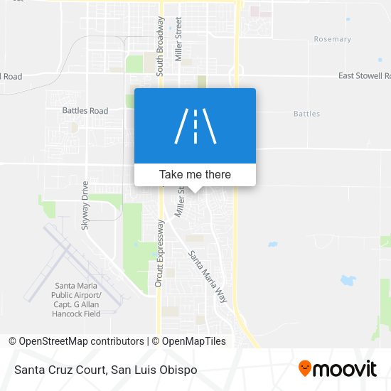 Santa Cruz Court map