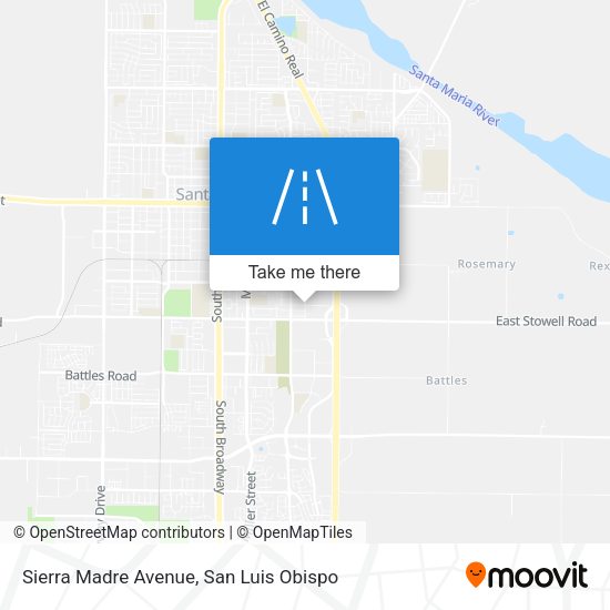 Sierra Madre Avenue map
