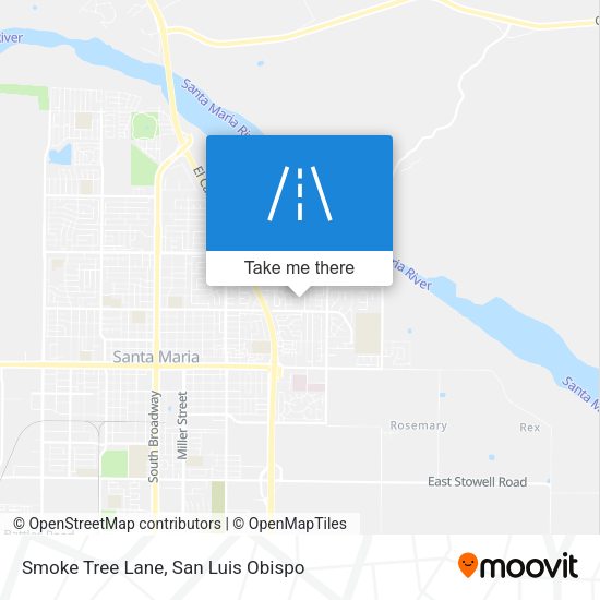 Smoke Tree Lane map