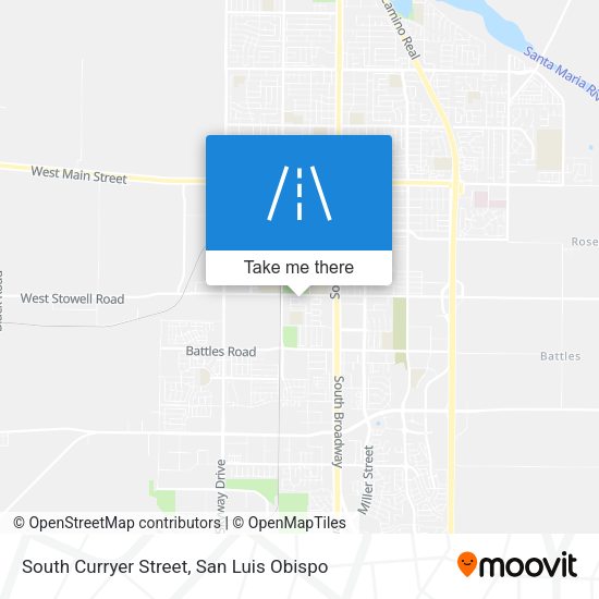 South Curryer Street map