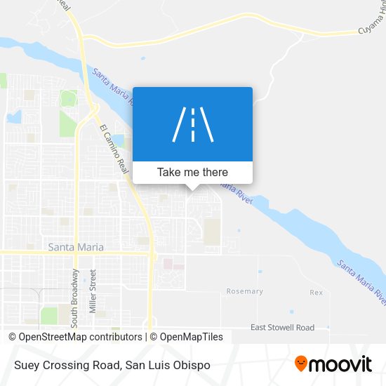 Mapa de Suey Crossing Road