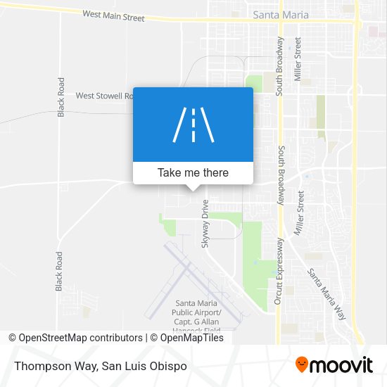 Thompson Way map