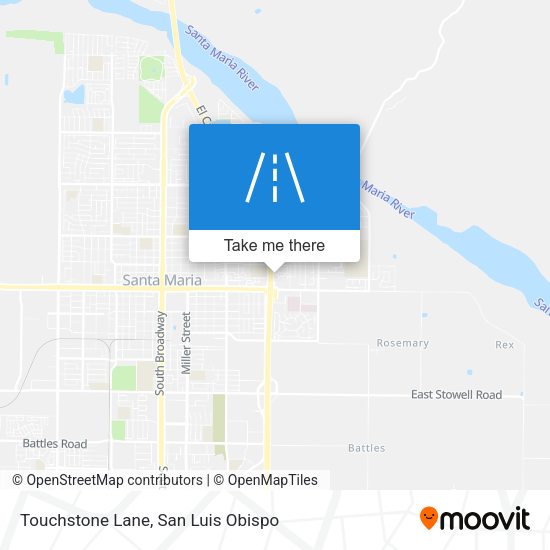Mapa de Touchstone Lane