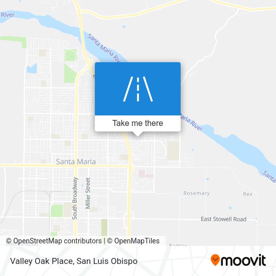 Valley Oak Place map