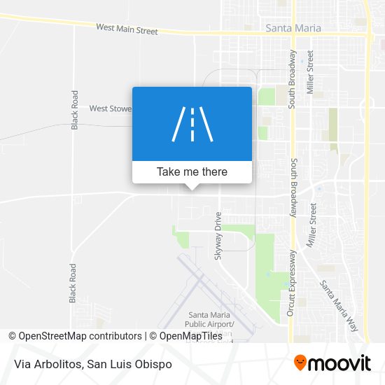 Via Arbolitos map