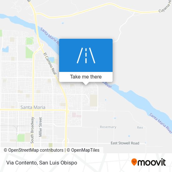 Via Contento map