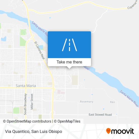 Via Quantico map
