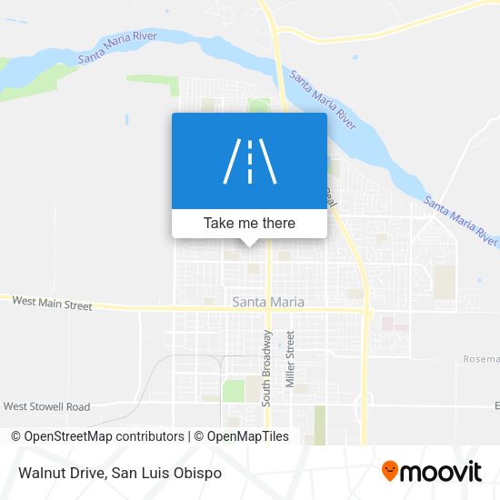 Walnut Drive map