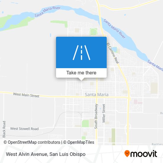 Mapa de West Alvin Avenue