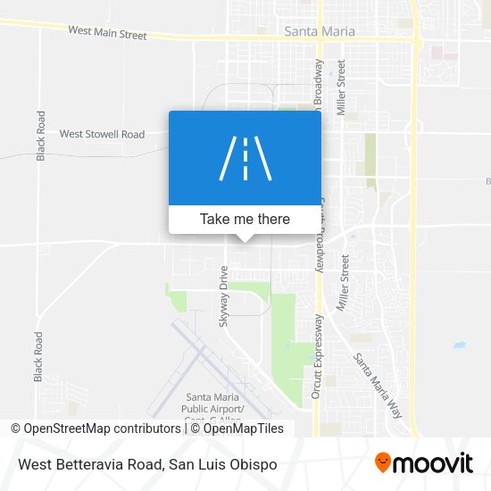 West Betteravia Road map