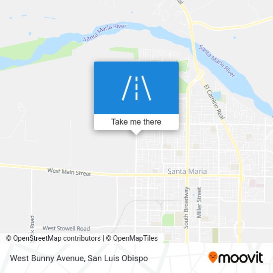 West Bunny Avenue map