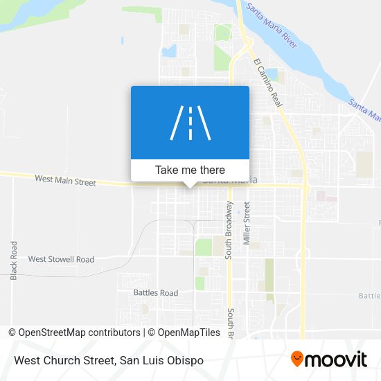 Mapa de West Church Street