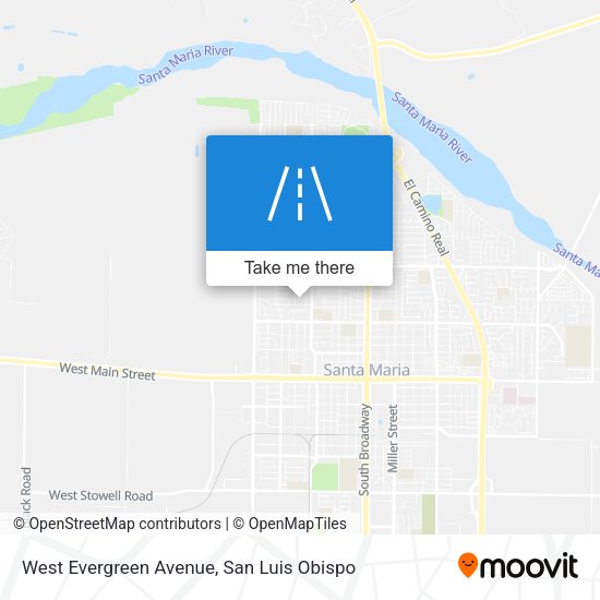 West Evergreen Avenue map