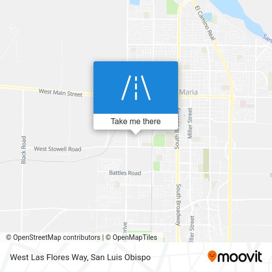 Mapa de West Las Flores Way