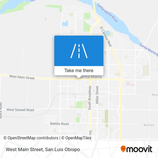 West Main Street map