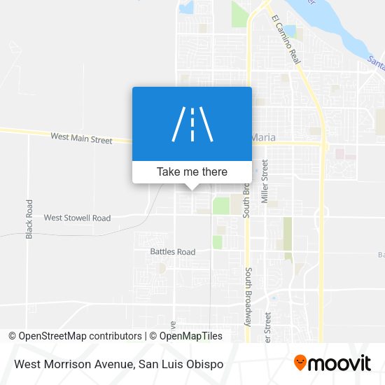 West Morrison Avenue map