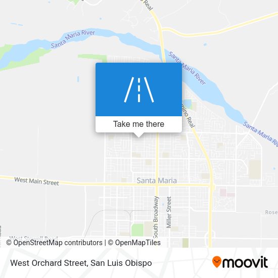 West Orchard Street map