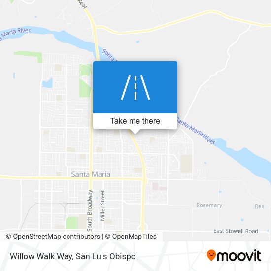 Willow Walk Way map