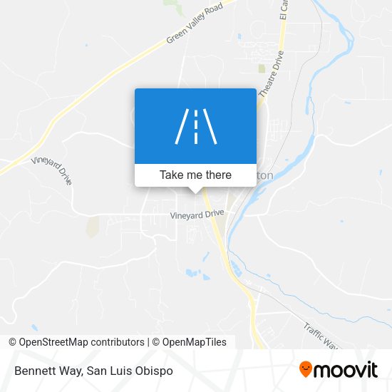 Mapa de Bennett Way