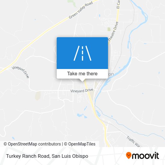 Turkey Ranch Road map