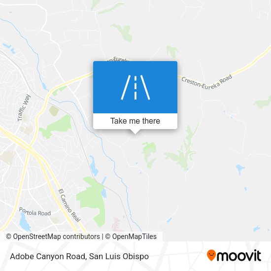 Adobe Canyon Road map