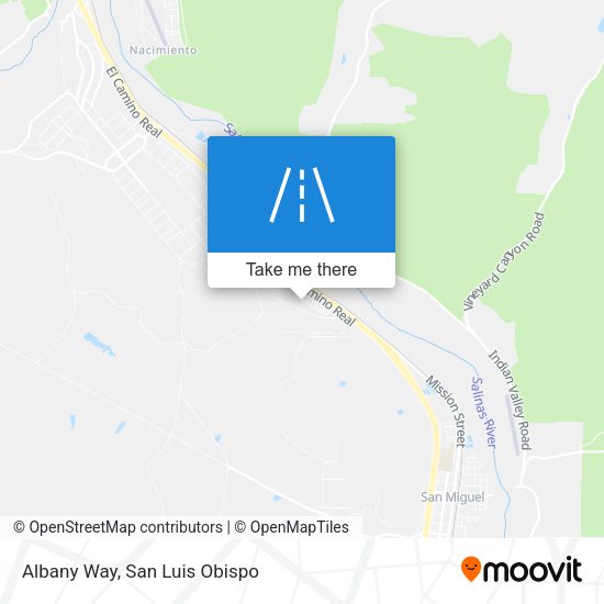 Albany Way map